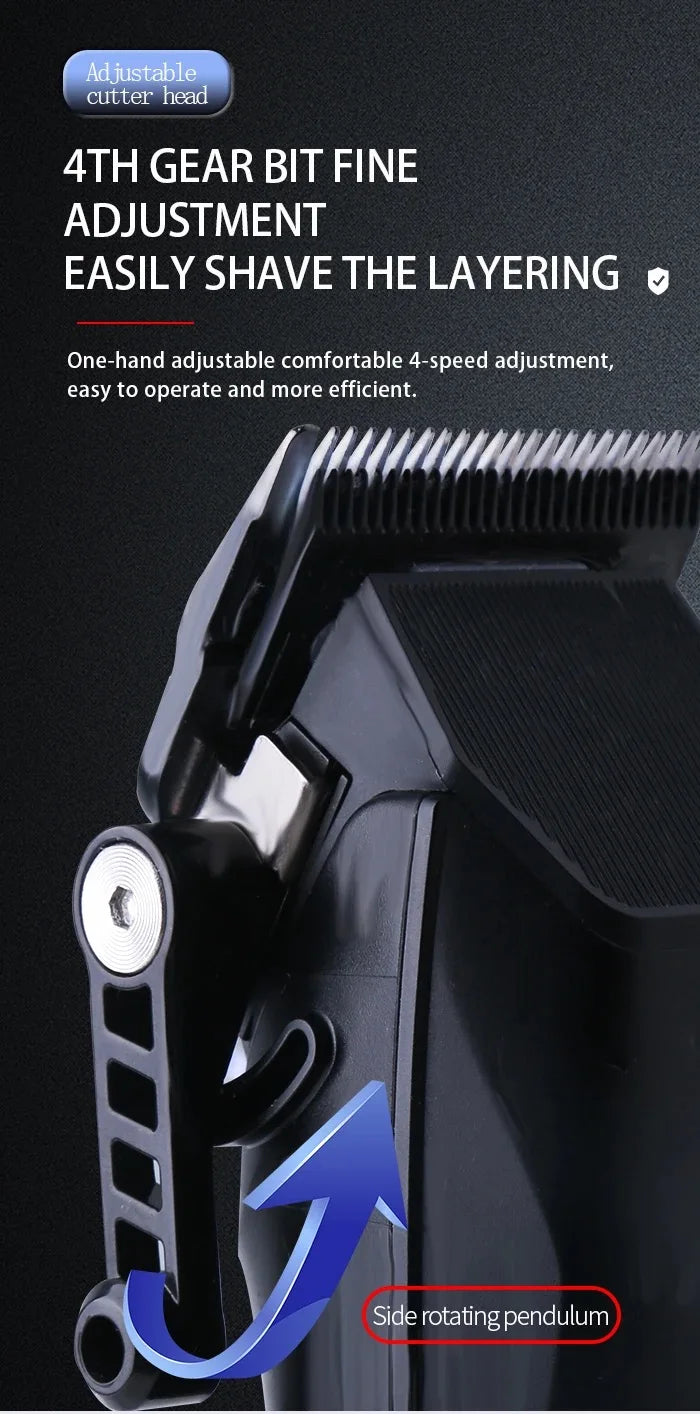 Kemei Professional Barber Hair Clippers USB Rechargeable