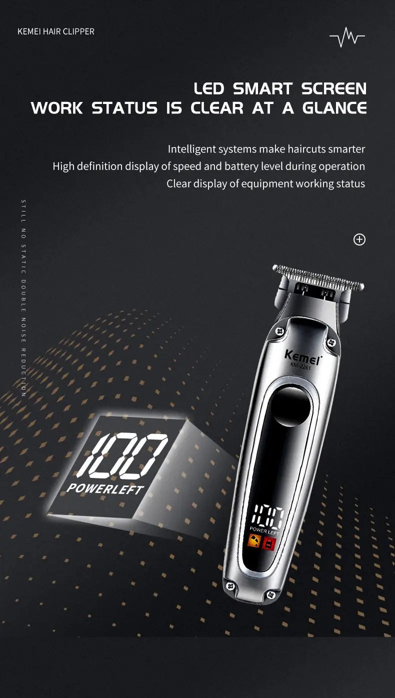 Kemei 2261 Barber Shop Hair Trimmer Electric Hair Clipper