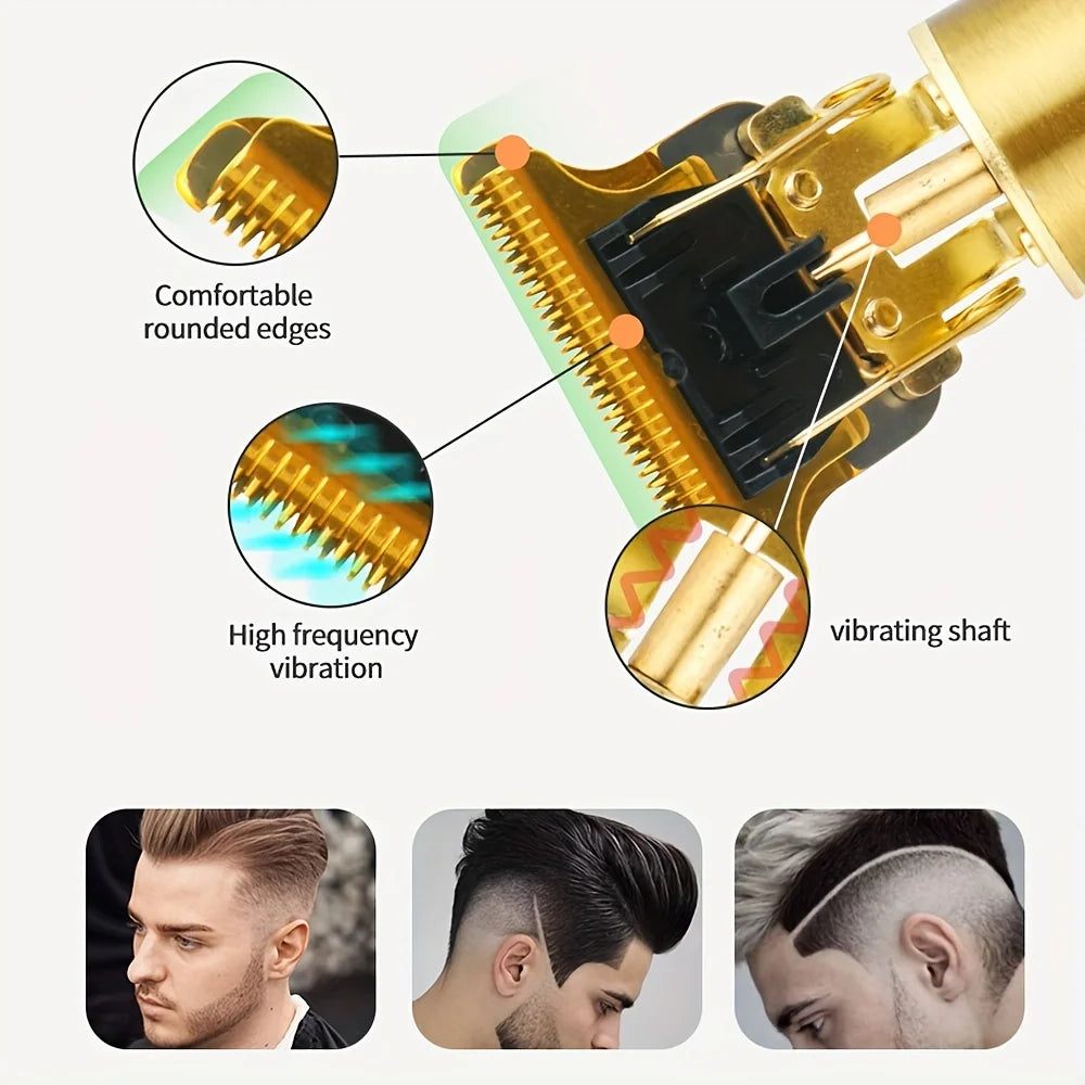 2pcs/Set Professional Hair Clippers For Men Electric Hair Clipper