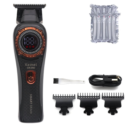 Kemei KM-999 Hair Trimmer for Men DLC T-Blade Zero Gapped