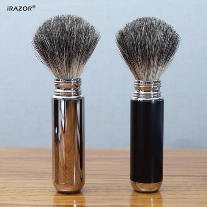Men's Badger Hair Shaving Brush with Aluminum Tube Holder