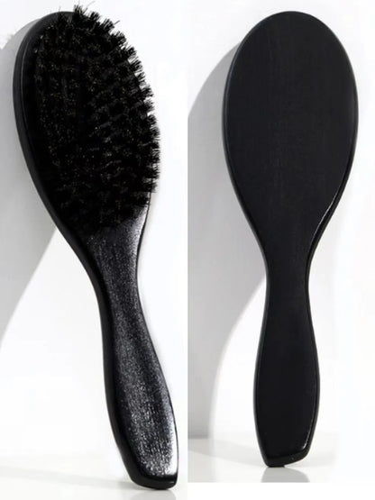 New Arrival Hair Brush Wood Handle Boar Bristle