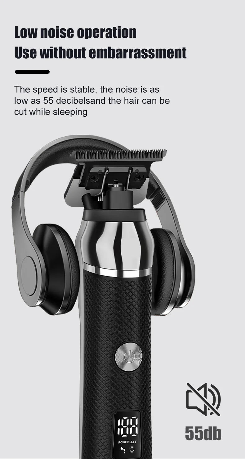 HIENA Hair Clipper For Men Professional Cordless Electric Beard Trimmer