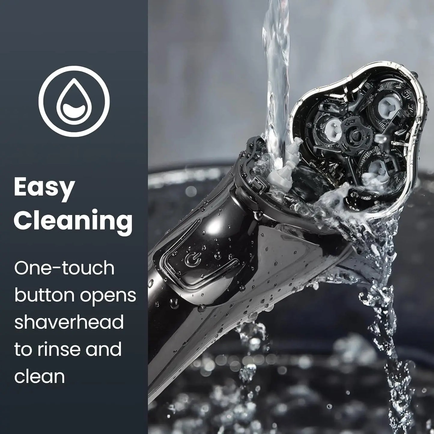 Electric Razor for Men Cordless Wet/Dry Rotary Shaver