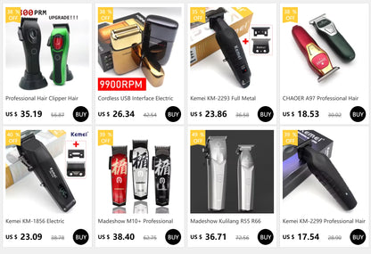 Hair Trimmer for Men Professional DLC Blade T-Blade Zero Gapped