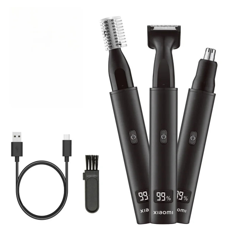 XIAOMI New 3 in 1 Electric Rechargeable Nose Ear Hair Trimmer
