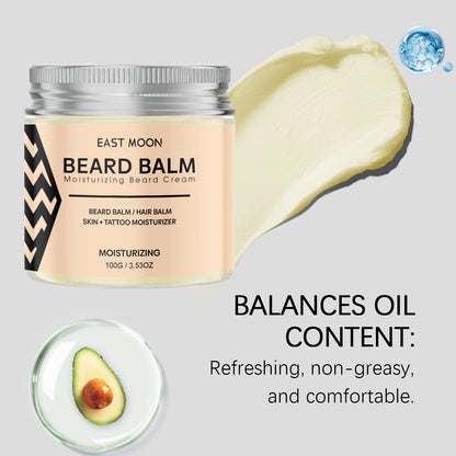 Avocado Men Beard Balm Hydrate Dry Beard Soften Rough Moustache