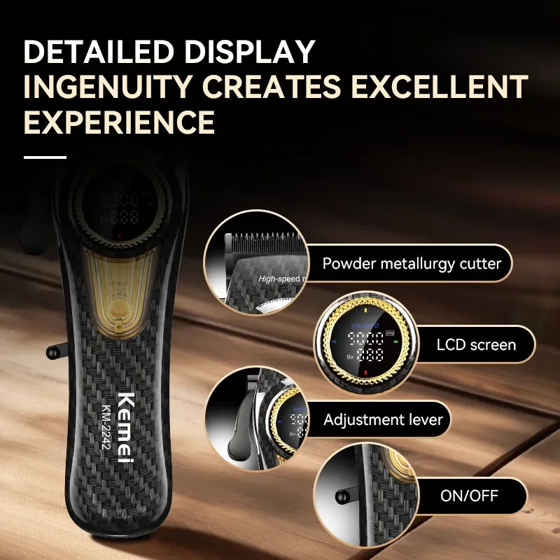 Kemei KM-2242 Hair Clipper Trimmers KM-999 Clippers Kit