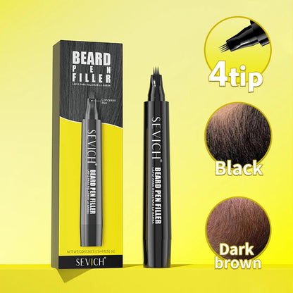 High-quality Beard Filler Pen Waterproof Black Brown Beard Coloring