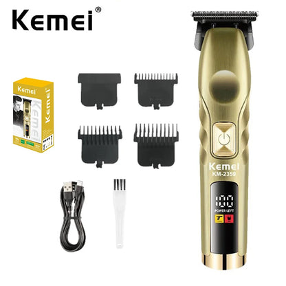 Kemei Professional Cordless Trimmer High Torque Zero-gap