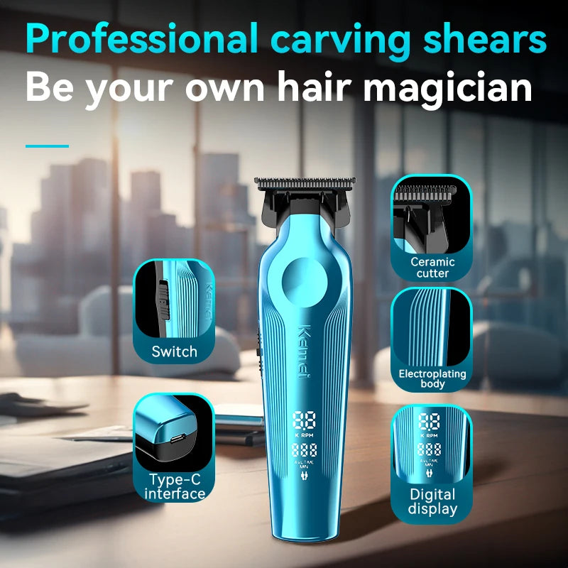 kemei Salon Rechargeable Trimmer Clipper High Speed KM-264