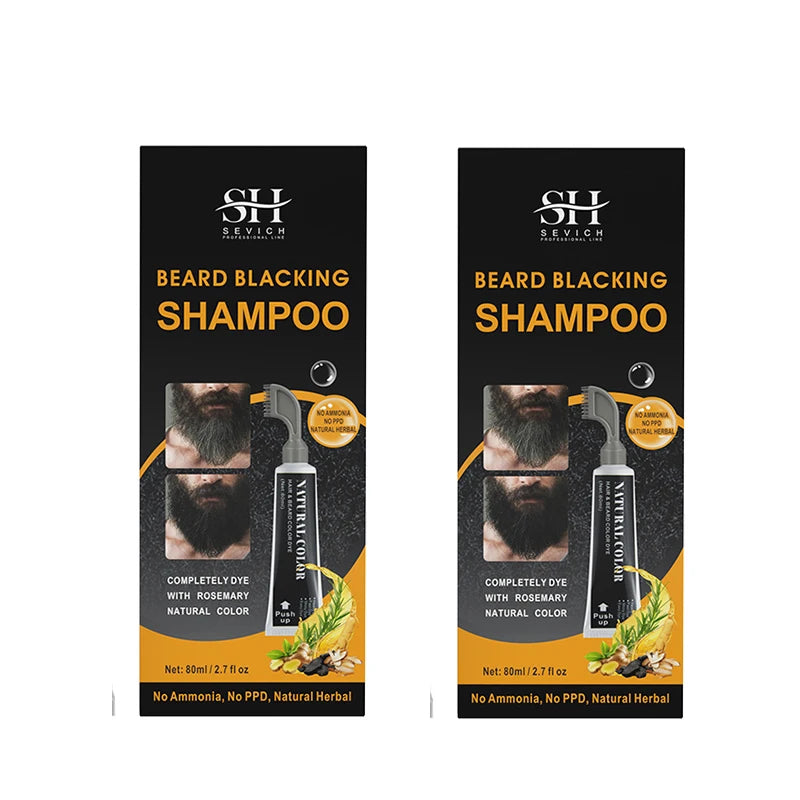 80ml Hair Dye Cream Black Beard Dye Cream For Men
