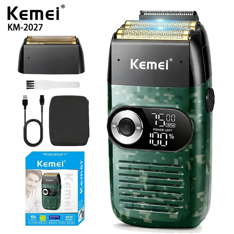 Original Kemei KM-2026 KM-2027 2 In 1 Electric Shaver