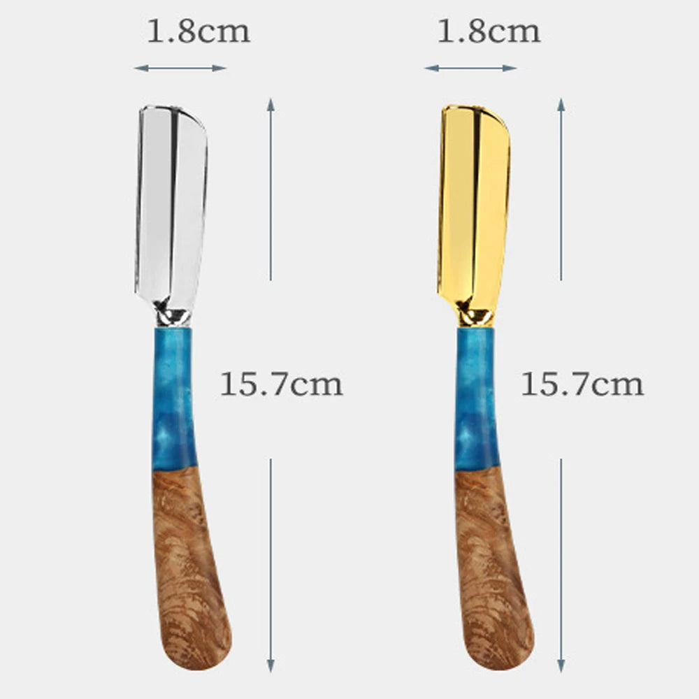 1Pc New Pro Wood Handle Baber Straight Razor Beard Shaving