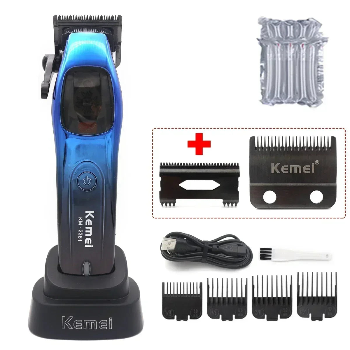 Kemei 2361 10000RPM Professional Men's Hair Clipper Magnetic Machine