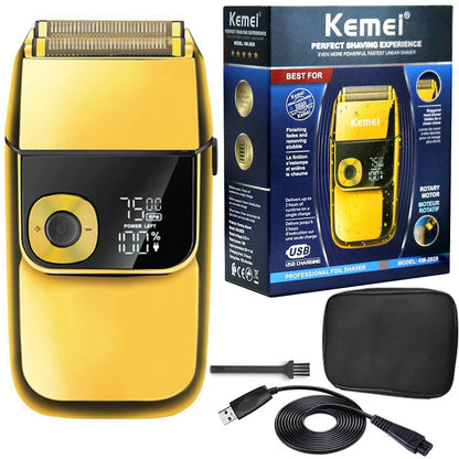 Kemei 2028 Barber Professional Beard Hair Shaver For Men