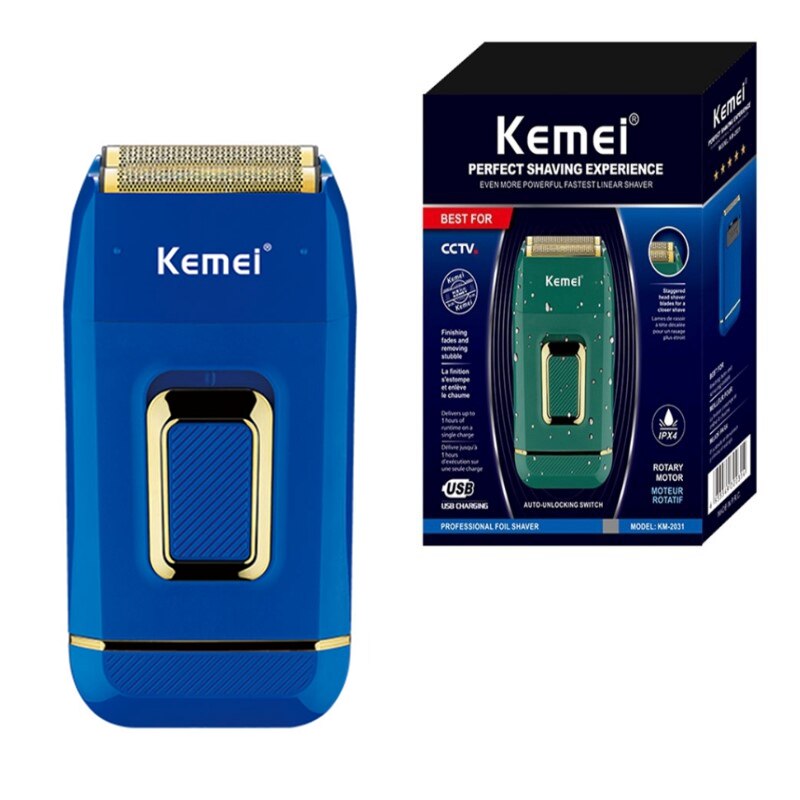 Original Kemei Electric Shaver Hair Beard Stubble Facial Electric Razor