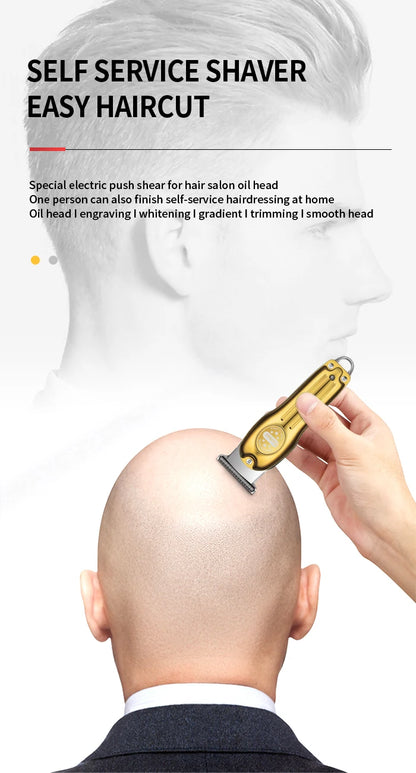 Kemei Electric Gold Silver Color Hair Trimmer Kemei Km-679