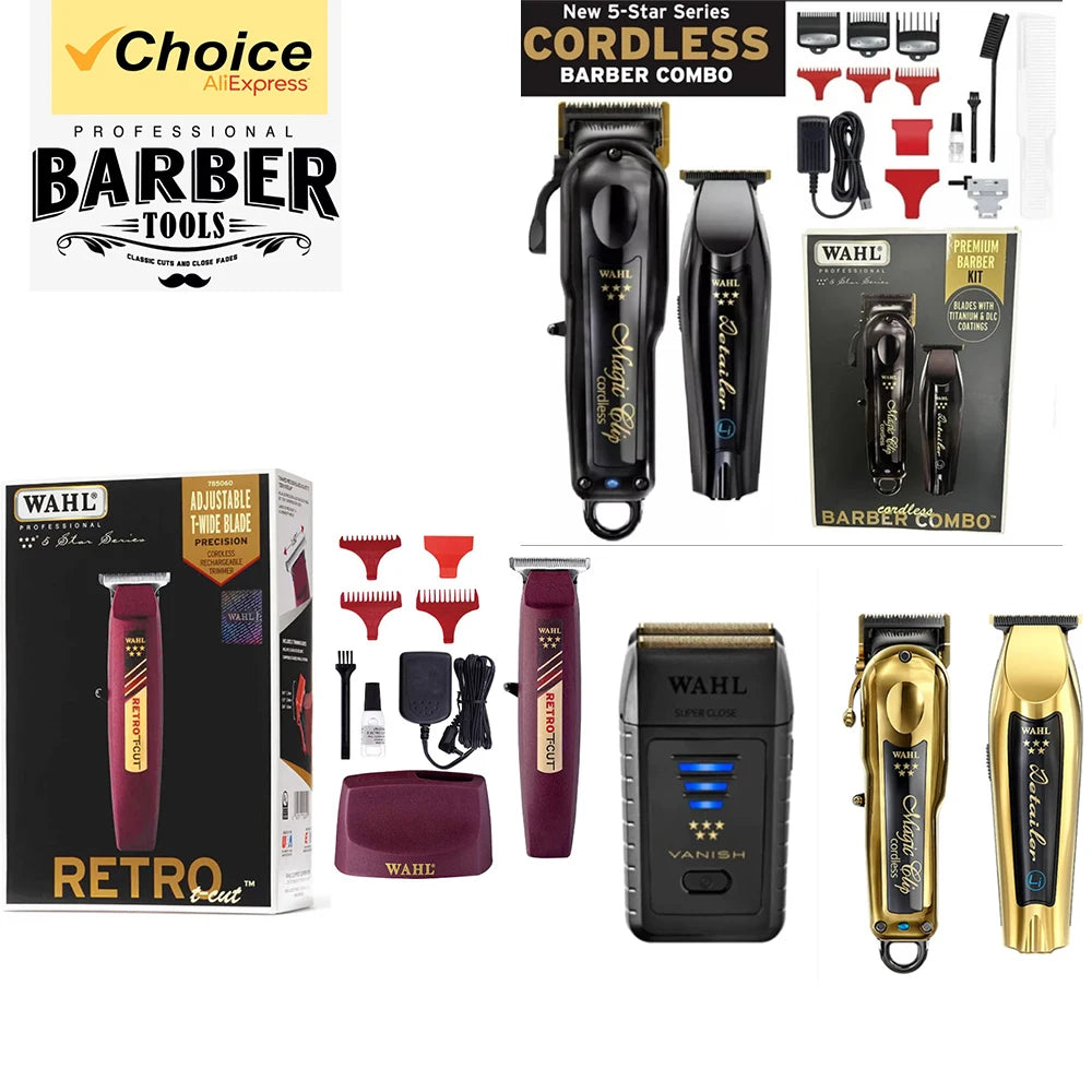 Wahl Professional 5 Stars Cordless Magic Clip T-Cut for Barbershop