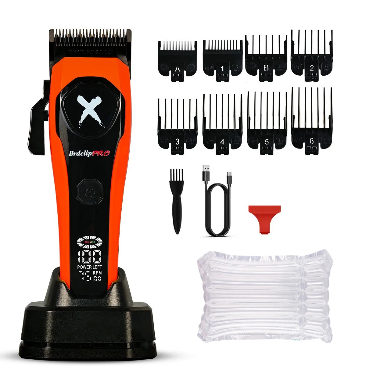 Professional Hair Clippers Rechargeable Hair Trimmer BRD-619