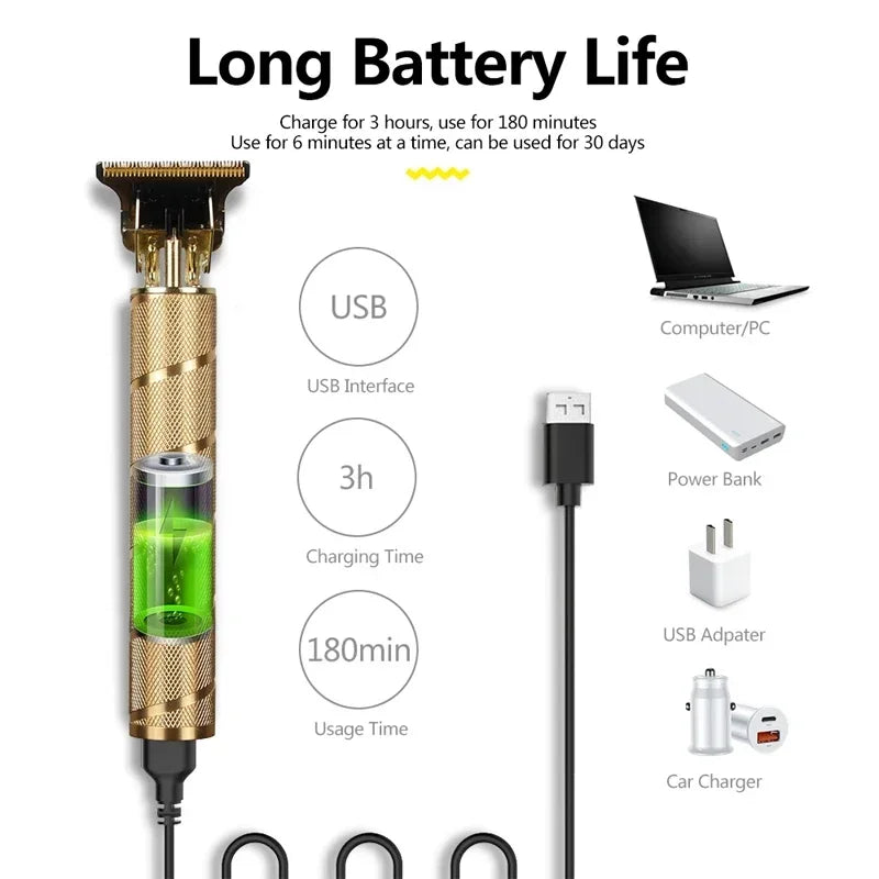 Kemei Hair Clipper Electric Hair Trimmer for Men Electric Shaver