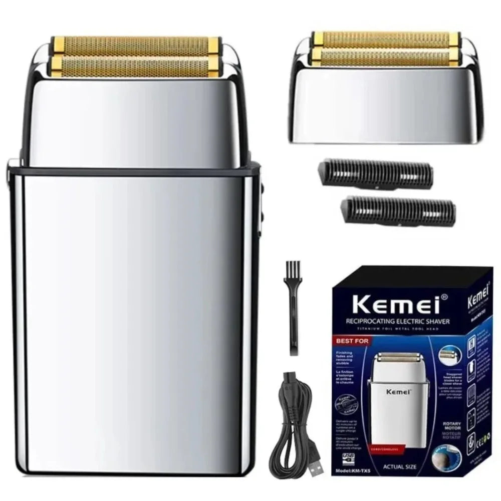 Kemei Tx5 Pro Metal Housing Barber Shop Hair Electric Shaver
