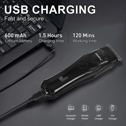 Solimpia Portable Home Hair Trimmer Intelligent Lithium Battery