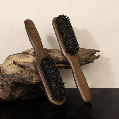 Wood Handle Boar Bristle Beard Brush Shaving Tool