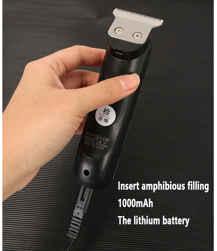 Kemei 371 Hair Clippers Men Professional Rechargeable Machine