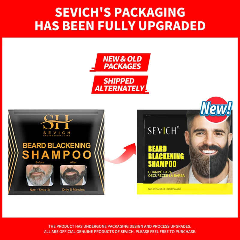 Natural Hair Dye Black Beard Shampoo Beard Coloring