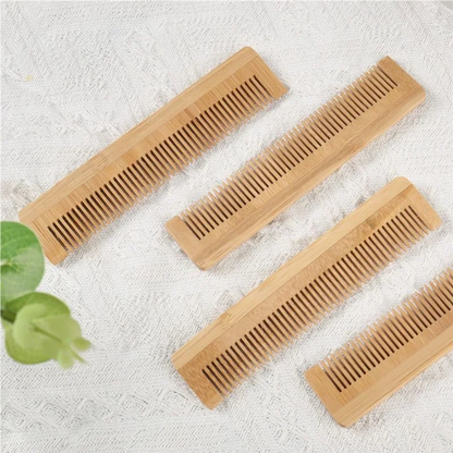 Customized LOGO Bamboo Comb Wood Pocket Beard Comb