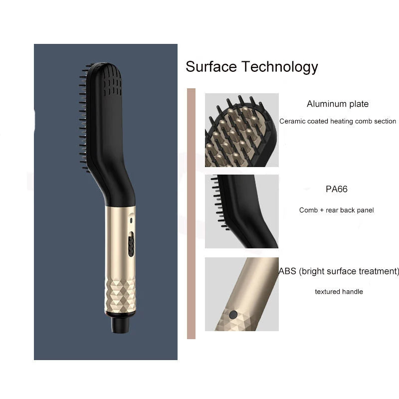 Hot Comb  Electric Negative Ion Beard Straightening Comb