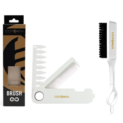 360°Rotatable Ring Folding Comb & Brush Set