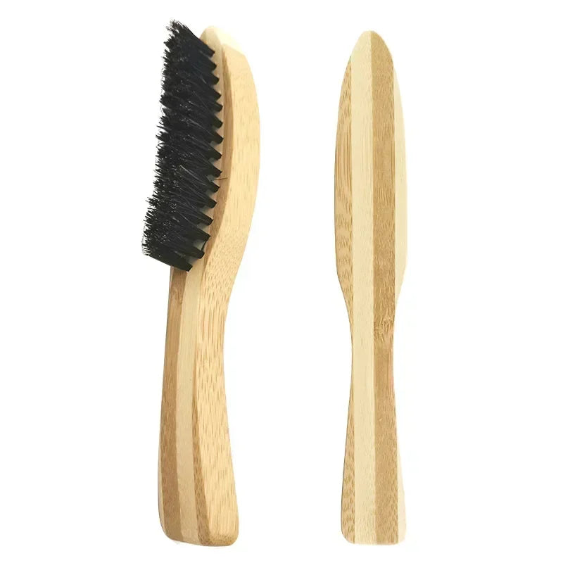 Beech Long Handle Brush for Men's Mustache Shaving