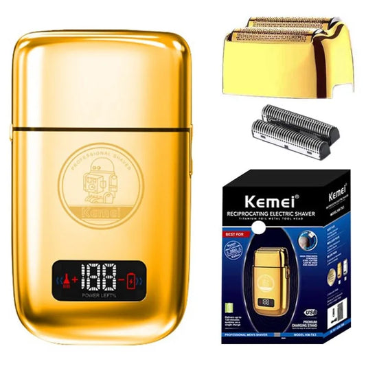 Kemei All Metal Barber Hair Electric Shaver Beard Razor