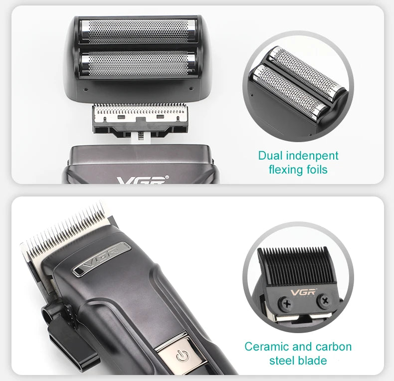 VGR V-694 3-in-1 Hair Trimming Set Professional High end Hair Clipper