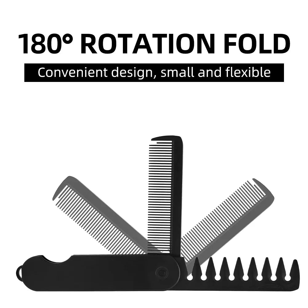 Multifunctional Portable Folding Pocket Combs Wide Tooth