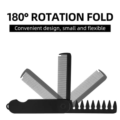 Multifunctional Portable Folding Pocket Combs Wide Tooth