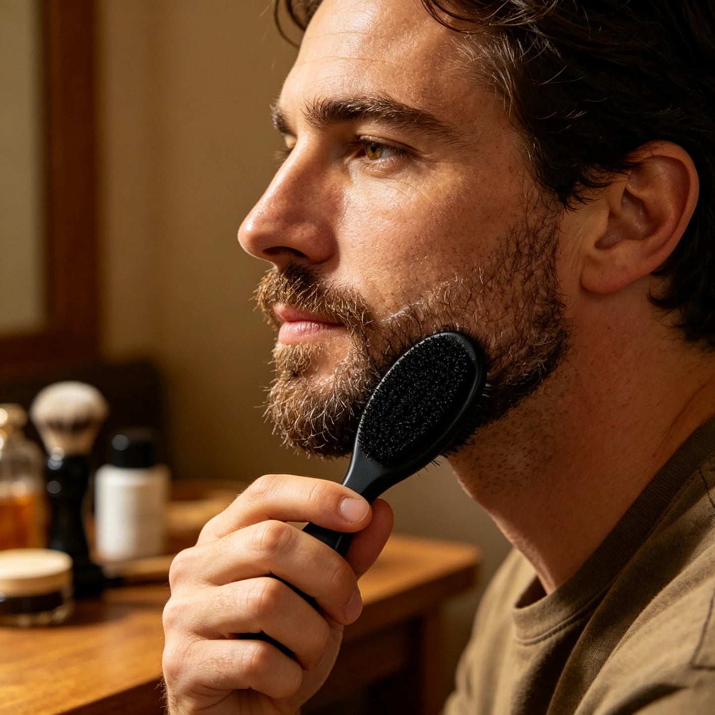 1Piece Professional Barber Shaving Beard Brush