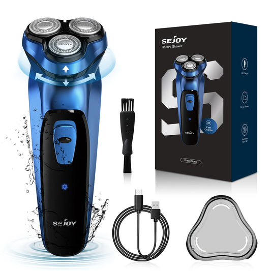 Sejoy Electric Razor for Men Waterproof Rechargeable Electric Shavers