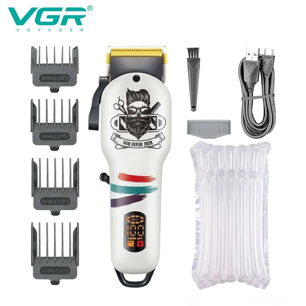 VGR Hair Trimmer Cordless Haircut Machine Electric Beard Clipper