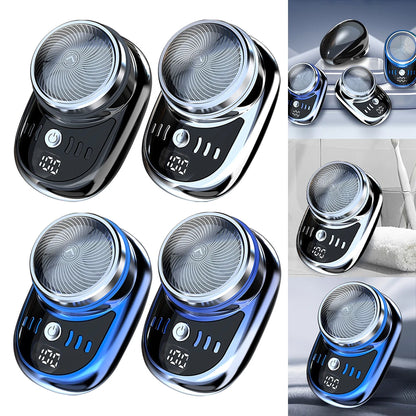 Men Mini Electric Travel Shaver with Digital Display