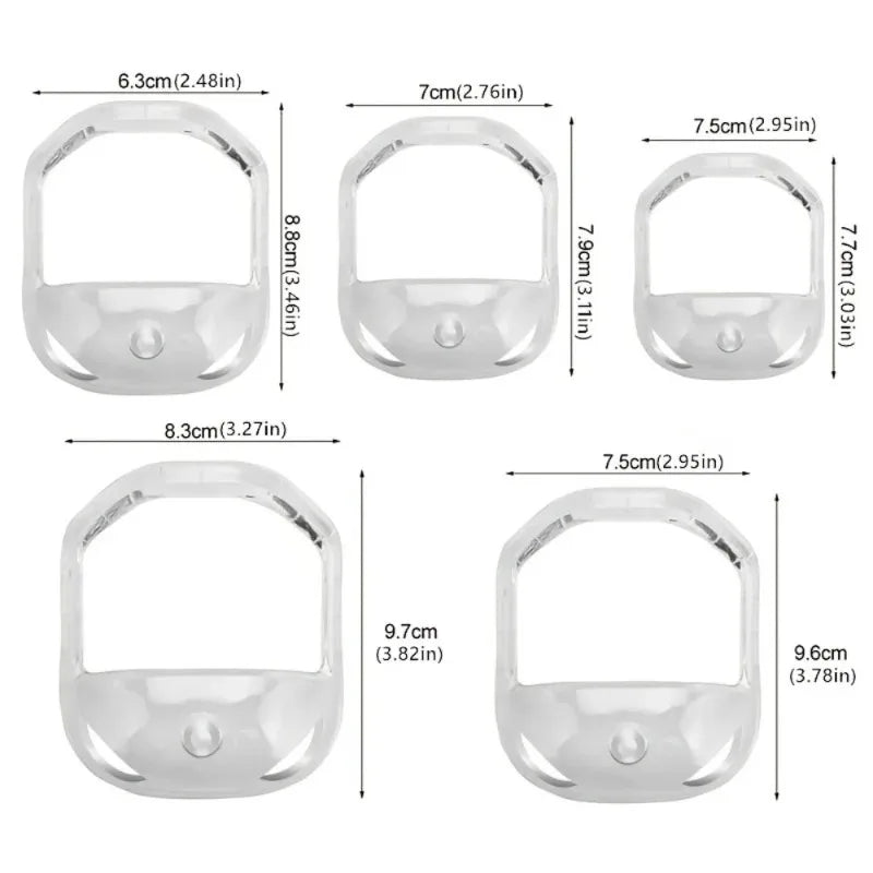 5Pcs Set Different Sizes Beard Styling Tools Shaving