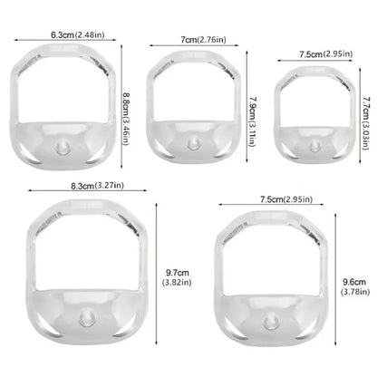 5Pcs Set Different Sizes Beard Styling Tools Shaving