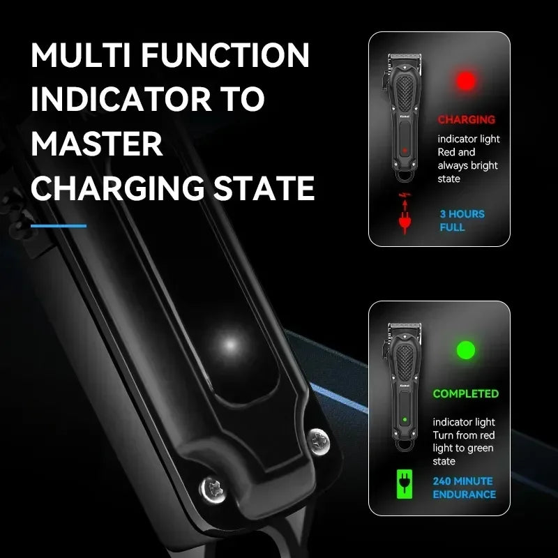 Kemei KM-1071 USB Charging Cordless Hair Salon Clipper