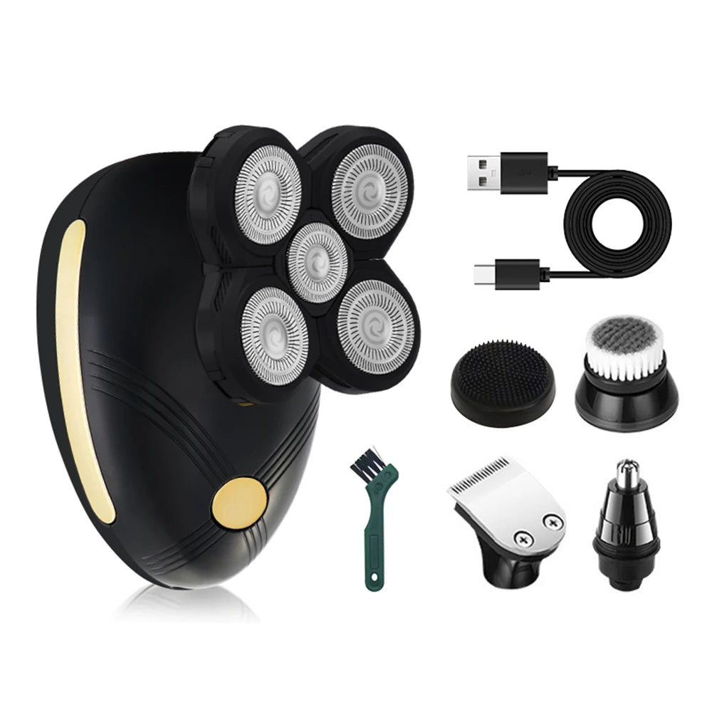 Five in one men's electric shaver set