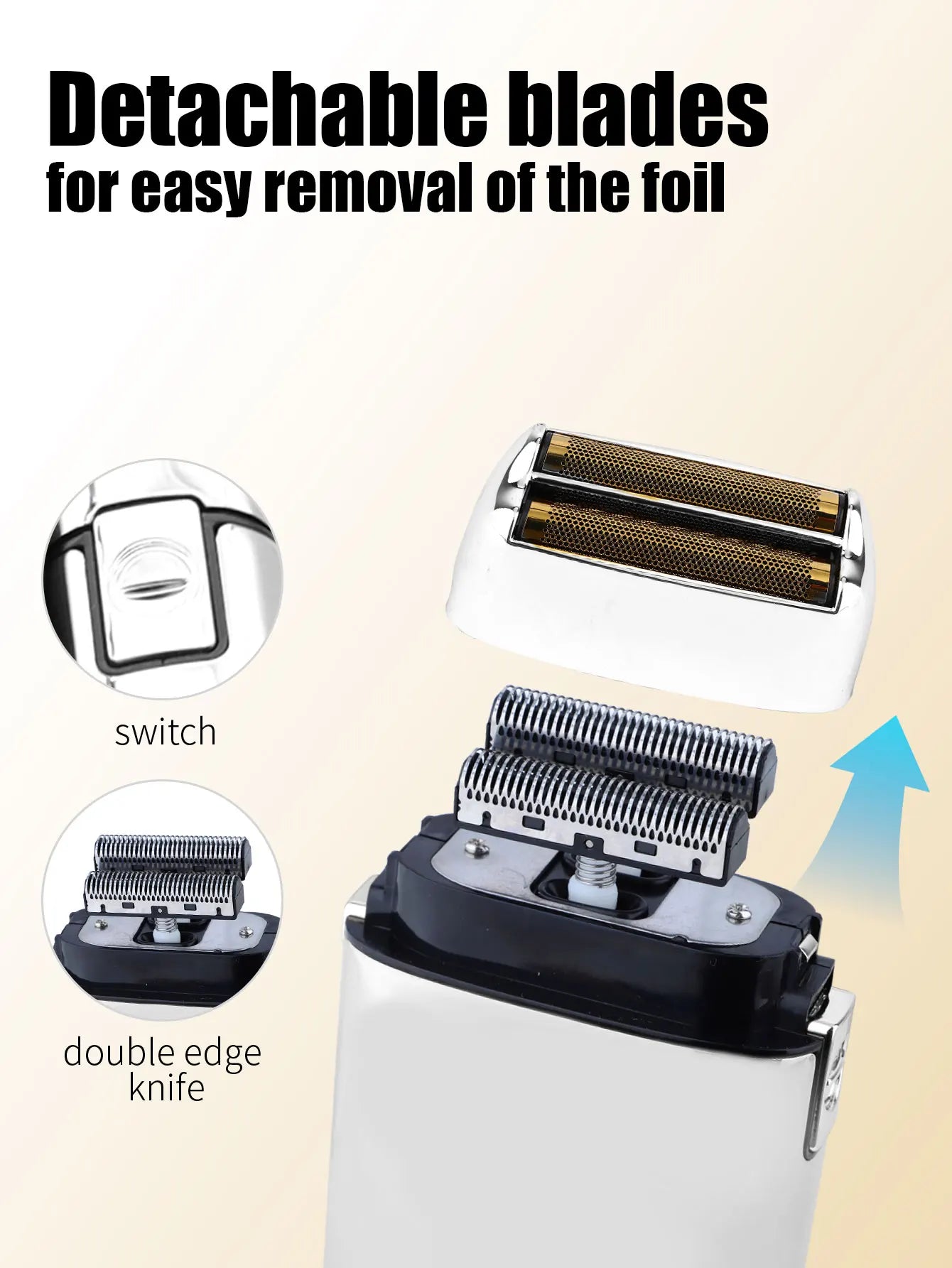 Kemei Professional Finishing Hair Clipper Kit Electric Cordless