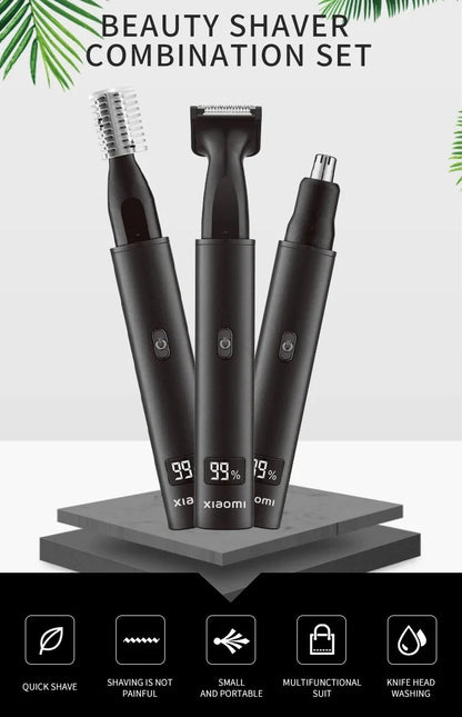 XIAOMI New 3 in 1 Electric Rechargeable Nose Ear Hair Trimmer