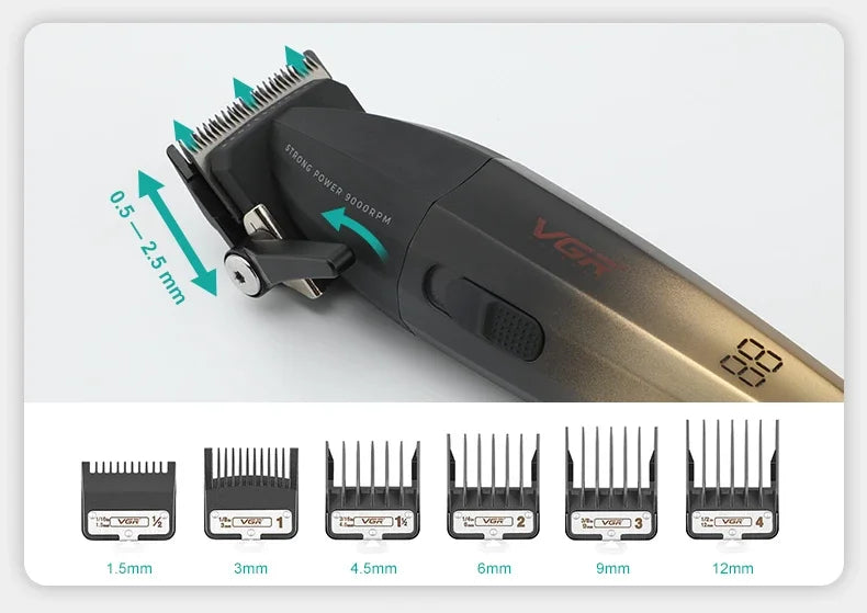 VGR Hair Trimmer Professional Barber Hair Cutting Machine V-003