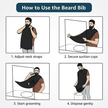 Men's Shaving Bibs Bathroom Apron Beard Bib